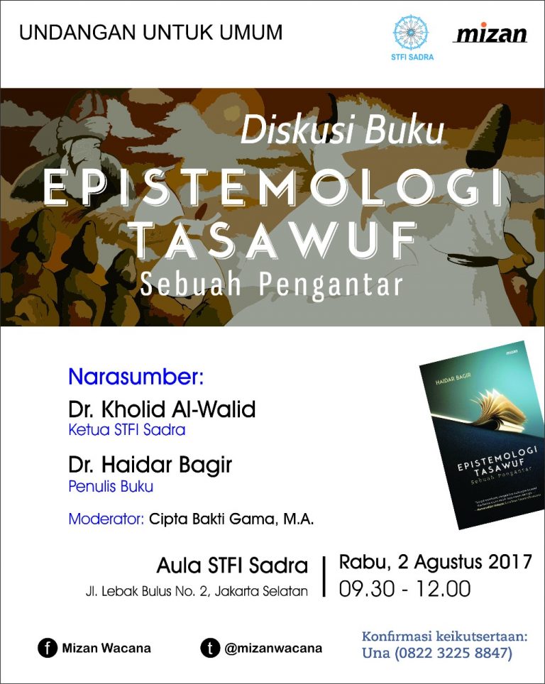 BEDAH BUKU EPISTEMOLOGI TASAWUF KARYA Dr. Haidar Bagir SADRA